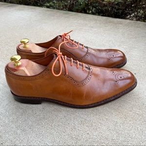 Allen Edmonds Cornwallis Dress Shoe Walnut 11D USA Leather Excellent Condition